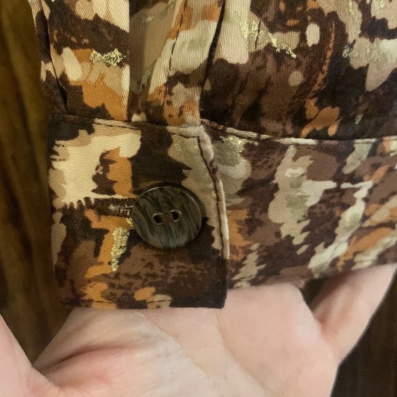 ALFRED DUNNER Animal Print Long Sleeve Zip Front lightweight Jacket Coat Size 20 - Picture 4 of 15